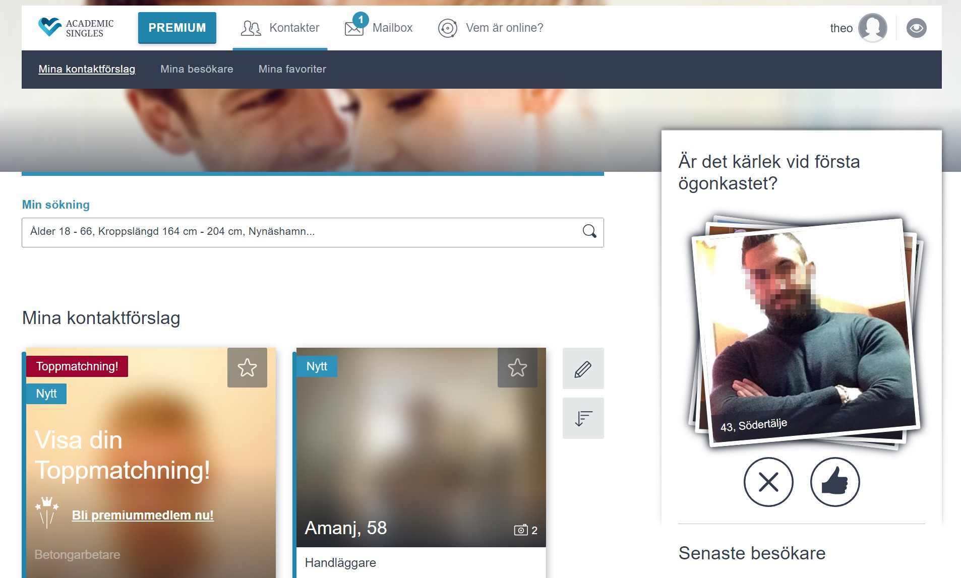 dejting sidan AcademicSingles.se